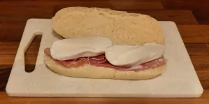 Panini maison jambon mozza