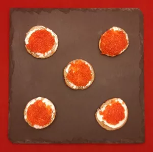 Blinis œufs de lompe recette