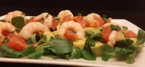 salade pamplemousse avocat crevettes