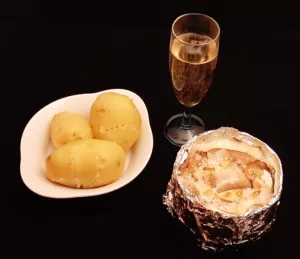 Champagne et mont d'or au four