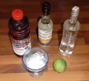 Cosmopolitan cocktail