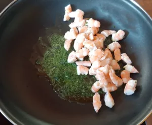 Pâtes aux crevettes