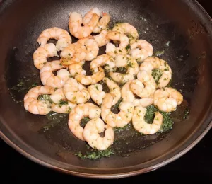 Pâtes aux crevettes