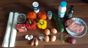 Tourte viande hachée et légumes