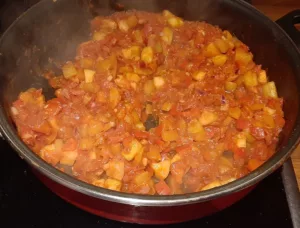 Tourte viande hachée et légumes