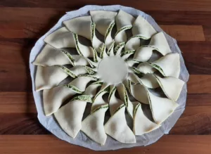 Tarte du soleil au pesto