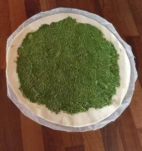 Tarte du soleil au pesto