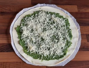 Tarte du soleil au pesto