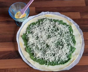 Tarte du soleil au pesto