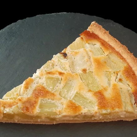 Tarte rhubarbe amande