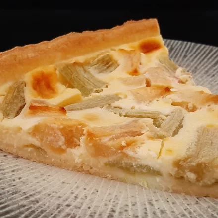 Tarte pommes rhubarbe