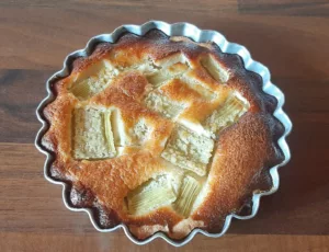 Tartelette à la rhubarbe