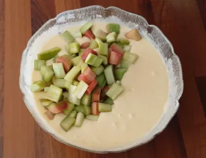 Gâteau à la rhubarbe