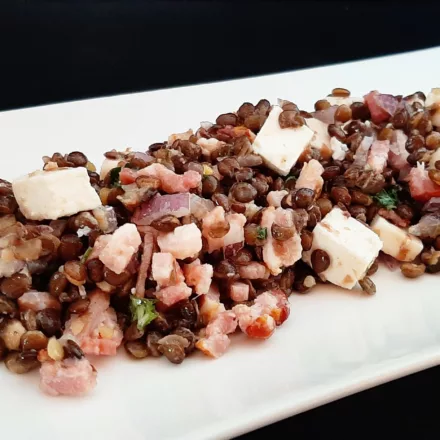 Salade lentilles vertes