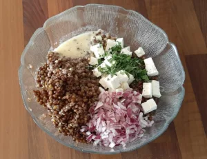 Salade de lentilles vertes