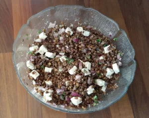 Salade de lentilles verte