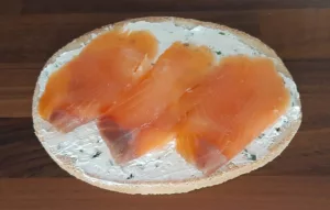 Bruschetta saumon fumé