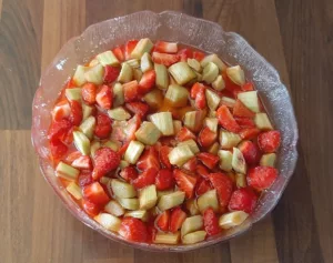 Confiture fraise rhubarbe