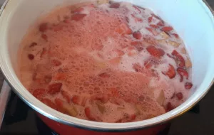 Confiture fraise rhubarbe