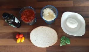 Bruschetta tomates mozzarella