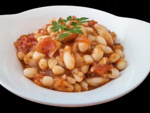 Haricots blancs à la tomate