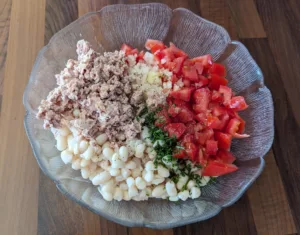 Salade haricots blancs