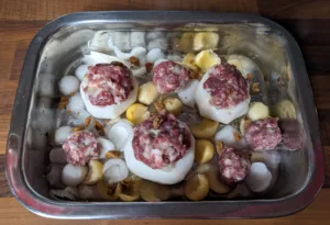 Navets farcis au four