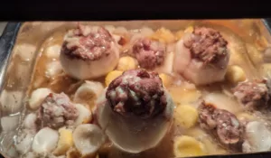 Navets farcis au four