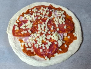 Pizza au chorizo