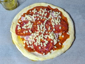 Pizza au chorizo