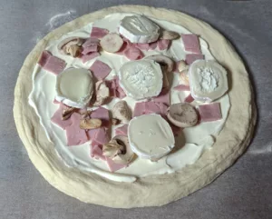 Pizza chèvre miel