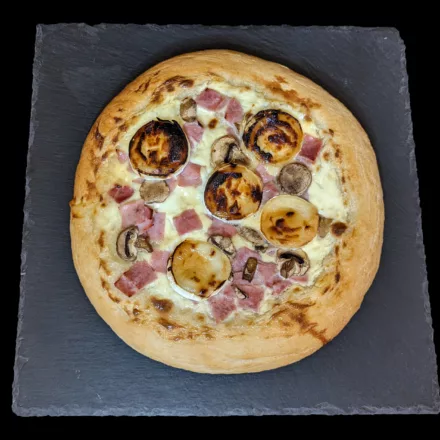Pizza au chèvre et miel